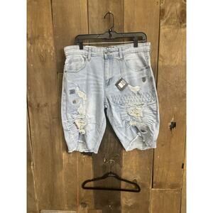 Rock Salt Light Wash Jean Shorts Men’s Size 34